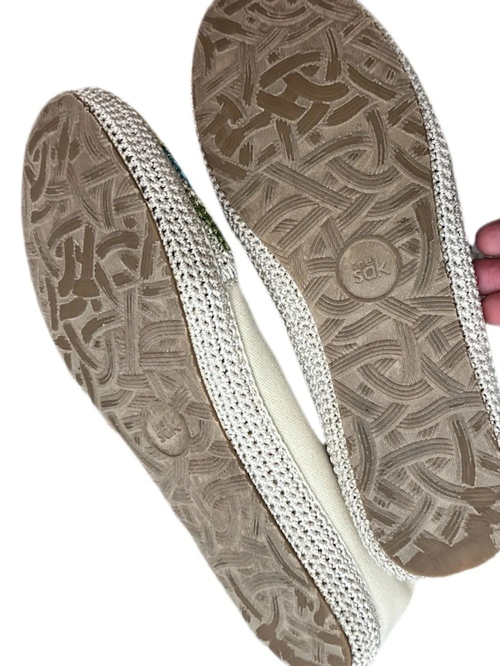 The Sak Crochet Canvas Brow Crochet Driver Textile Espadrille Size 10